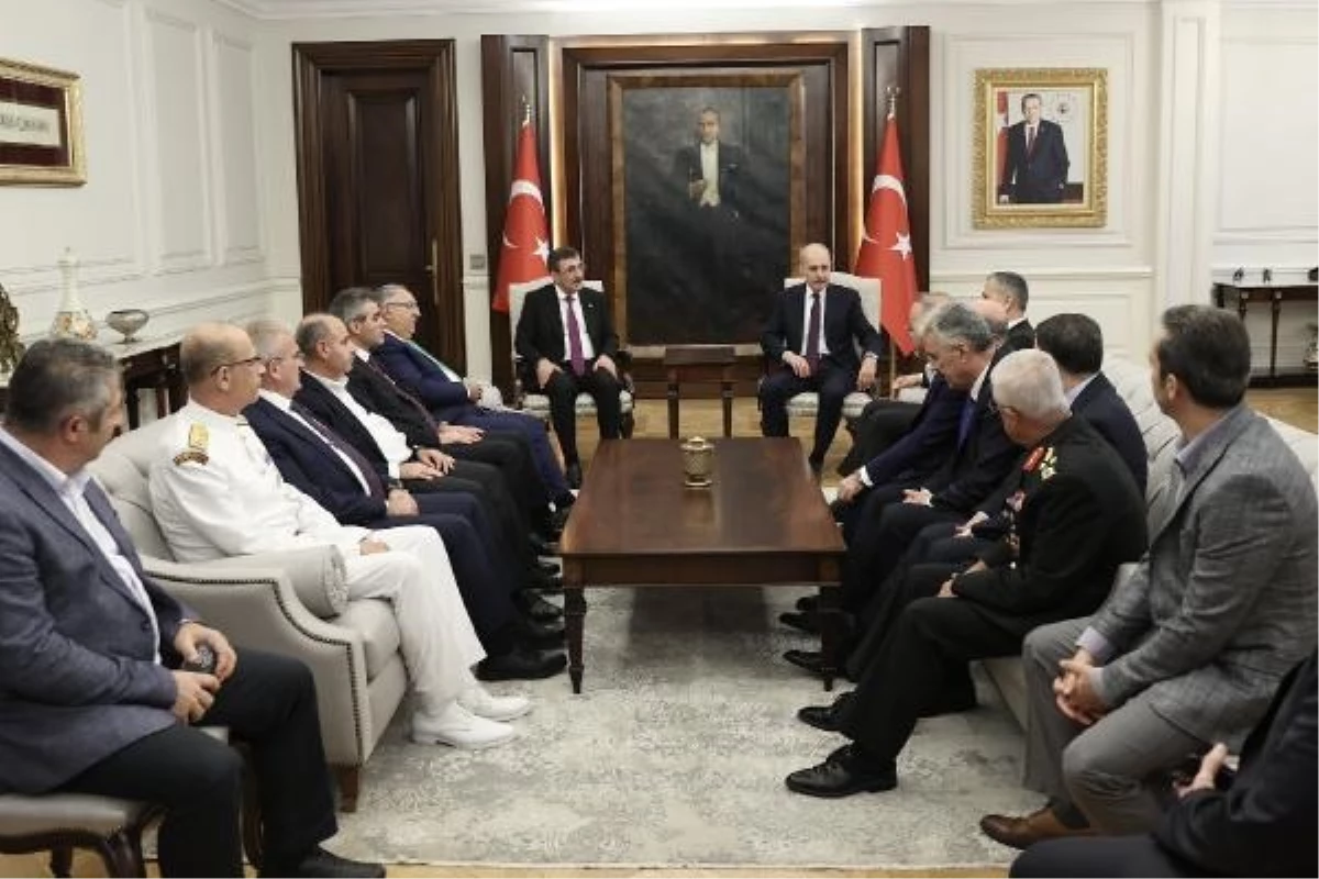 TBMM Başkanı Numan Kurtulmuş, İçişleri Bakanı Ali Yerlikaya\'yı ziyaret etti