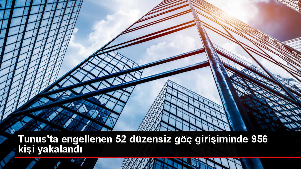 Tunus'ta 52 düzensiz göç girişimi engellendi, 956 kişi yakalandı