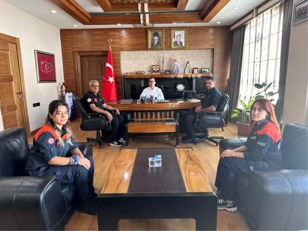 Diyarbakır AFAD Arama Kurtarma Birlik Müdürü Kaymakamı Ziyaret Etti