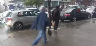 Erzurum'da sağanak yağış: Vatandaşlar hazırlıksız yakalandı