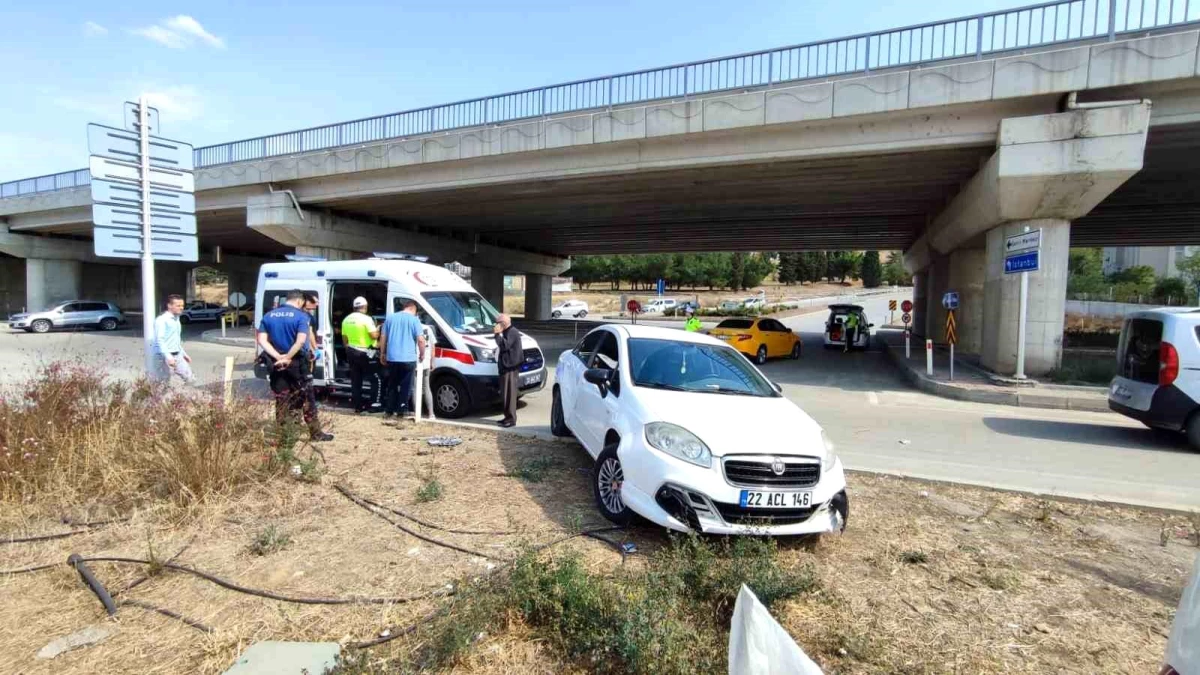 Keşan\'da trafik kazasında 1 kişi yaralandı