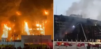 Mısır'da Emniyet Müdürlüğünde çıkan yangında 38 kişi yaralandı