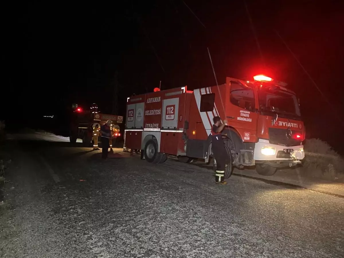 Adıyaman\'da Yangın: Birçok Meyve Ağacı Zarar Gördü