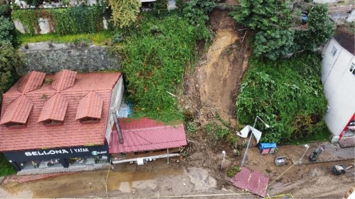 Trabzon\'da Sağanak Yağış Sonucu Su Baskınları ve Heyelanlar