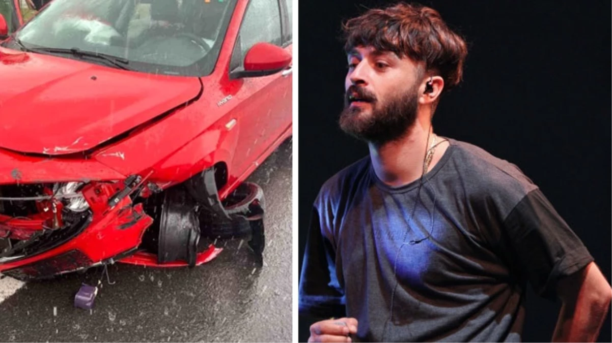Ünlü rapçi Şehinşah, konserine giderken kaza geçirdi
