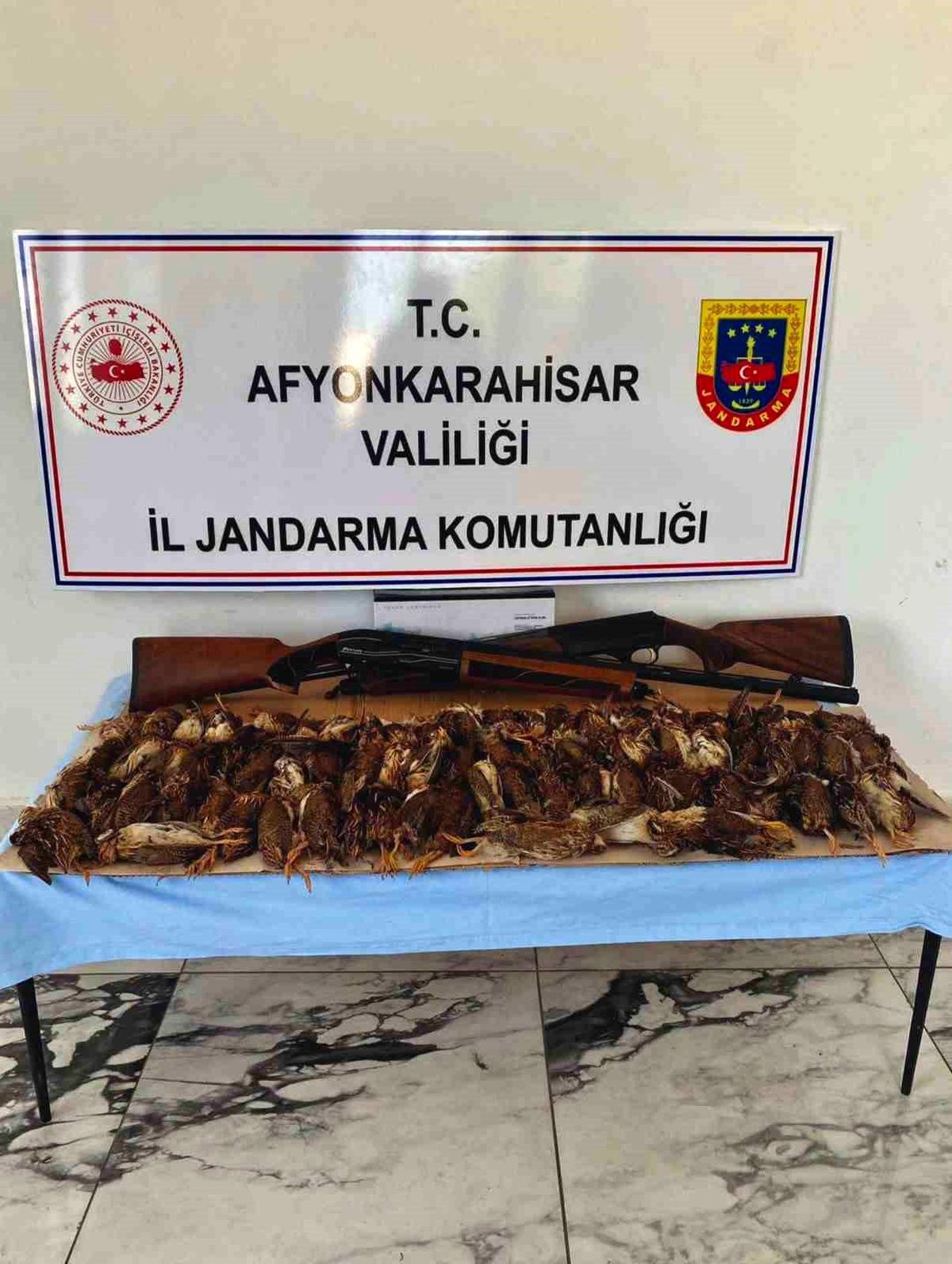 Afyonkarahisar\'da Kaçak Av Yapan 2 Şahıs Yakalandı