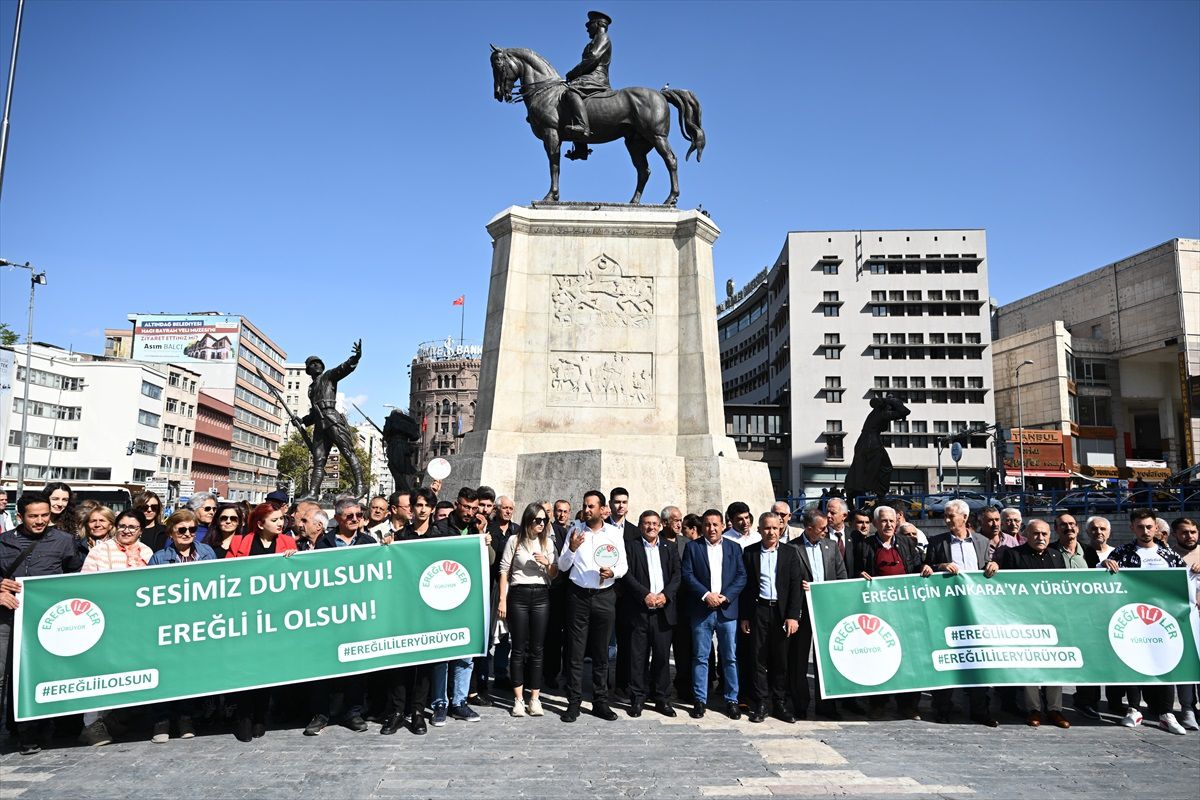 CHP Genel Başkan Adayı Özgür Özel, Ereğli\'nin il olması yürüyüşüne destek verdi