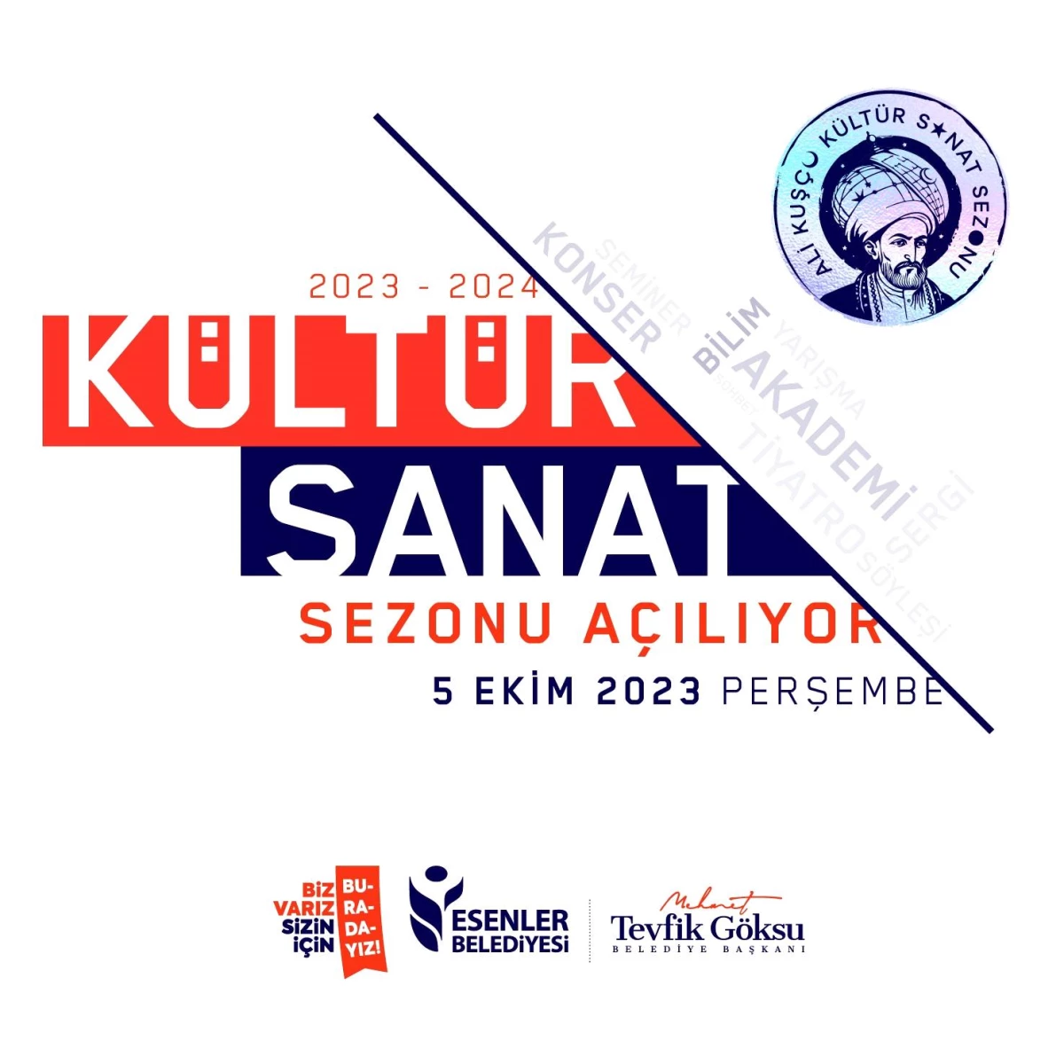 Esenler Belediyesi 2023-2024 Kültür-Sanat Sezonunu Ali Kuşçu\'ya İthaf Ediyor