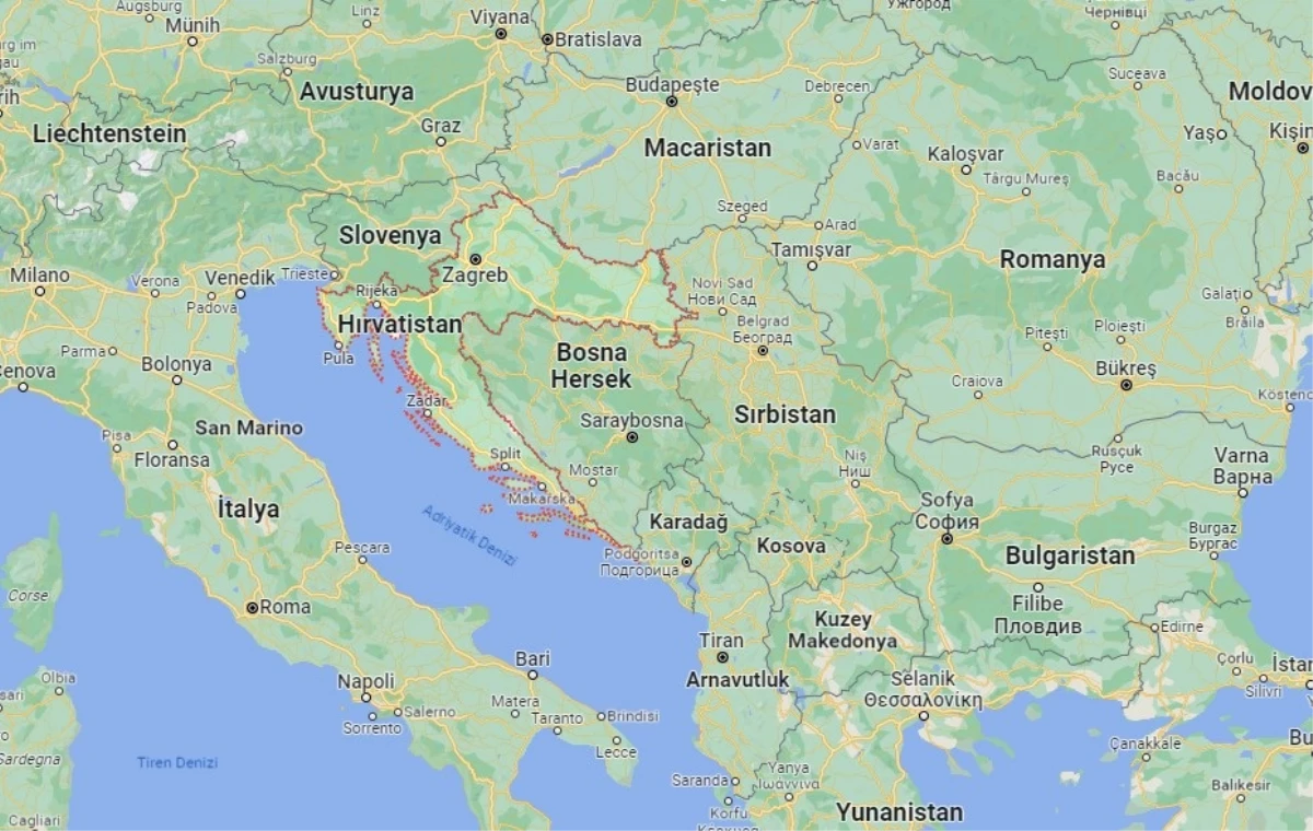 Hırvatistan hangi yarım kürede? Hırvatistan\'ın konumu ve harita bilgisi