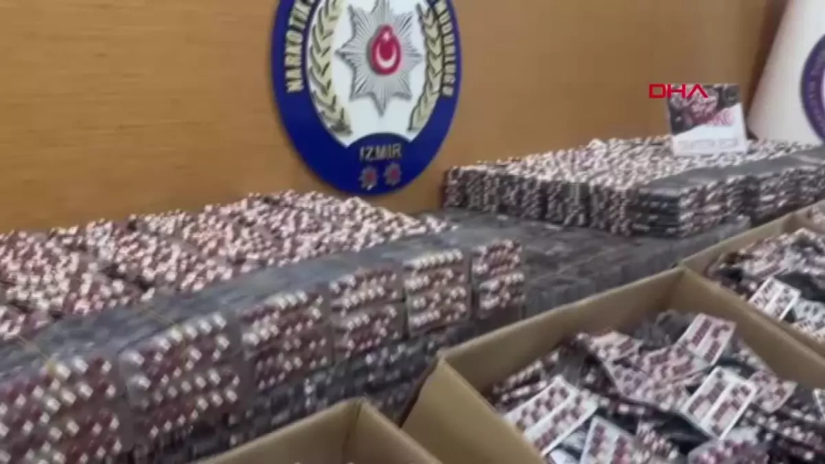 İzmir\'de 401 Bin 260 Sentetik Ecza Hap Ele Geçirildi