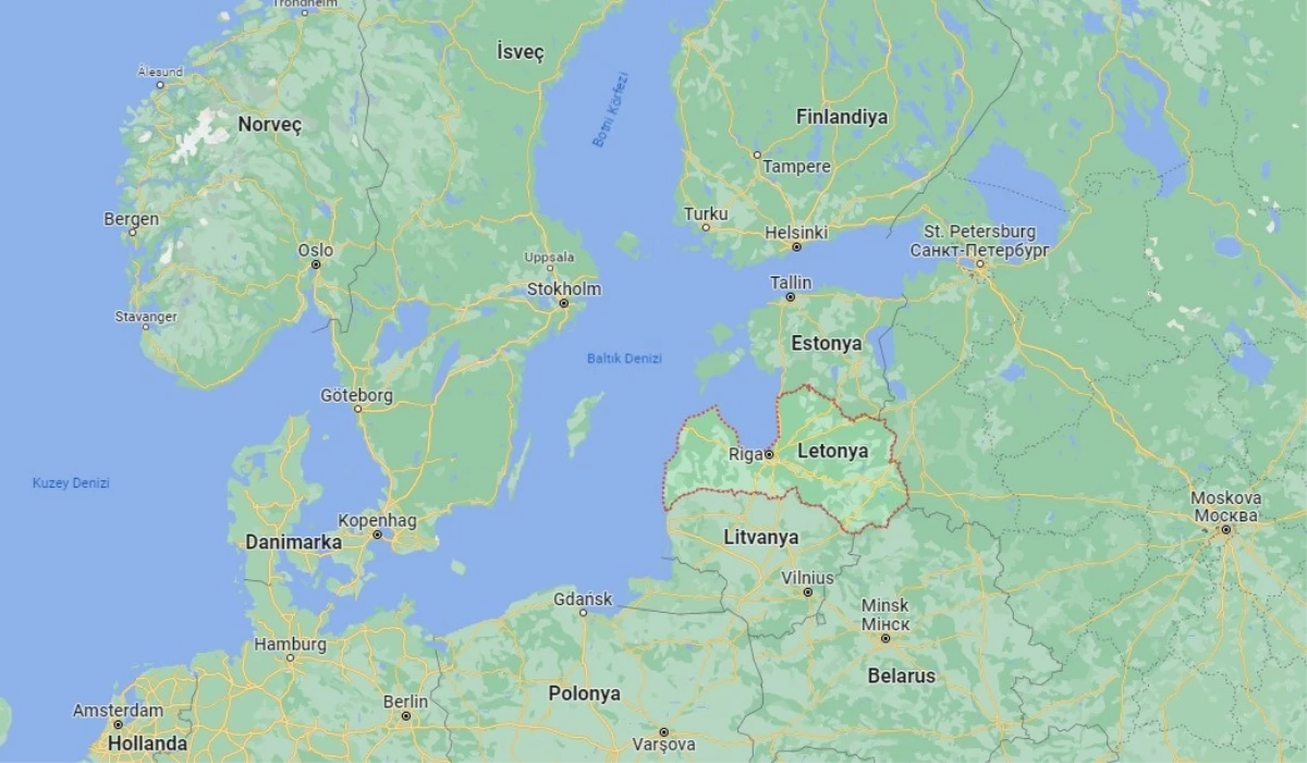 Letonya hangi yarım kürede? Letonya\'nın konumu ve harita bilgisi