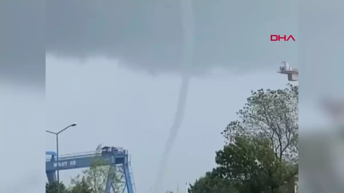 ORDU\'DA DENİZDE HORTUM ÇIKTI