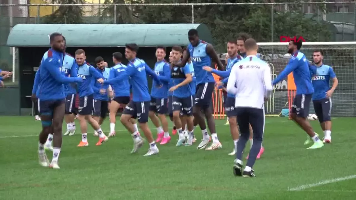 Trabzonspor, Adana Demirspor maçı öncesi idmanda eksik