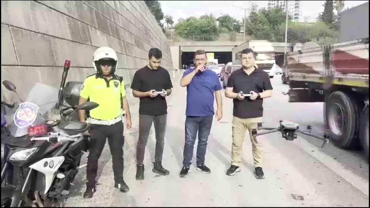 Adana\'da Dron Destekli Trafik Denetimleri Yapıldı