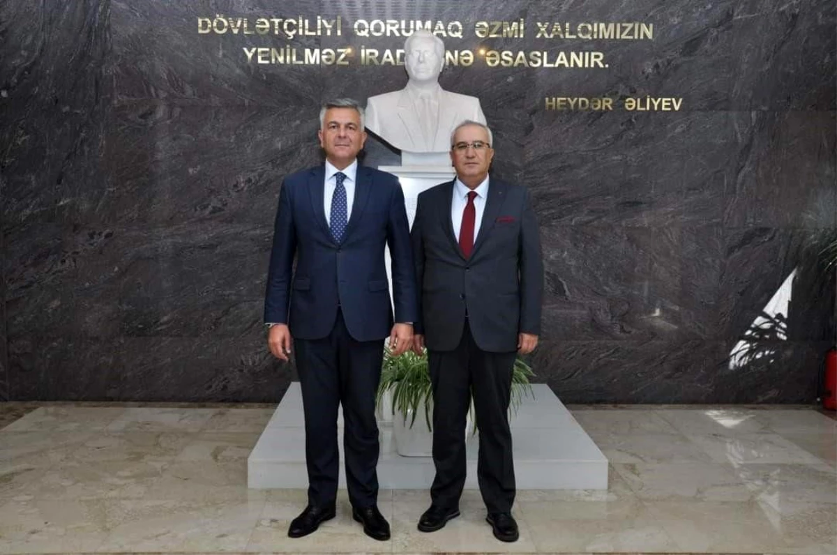 Başkan Cengiz Arslan, kardeş kent Bilasuvar\'ı ziyaret etti