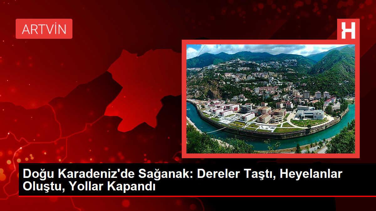 Rize-Güneysu karayolunda çökme meydana geldi