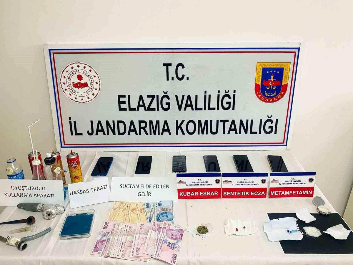 Elazığ\'da Uyuşturucu Operasyonu: 6 Şüpheli Gözaltına Alındı