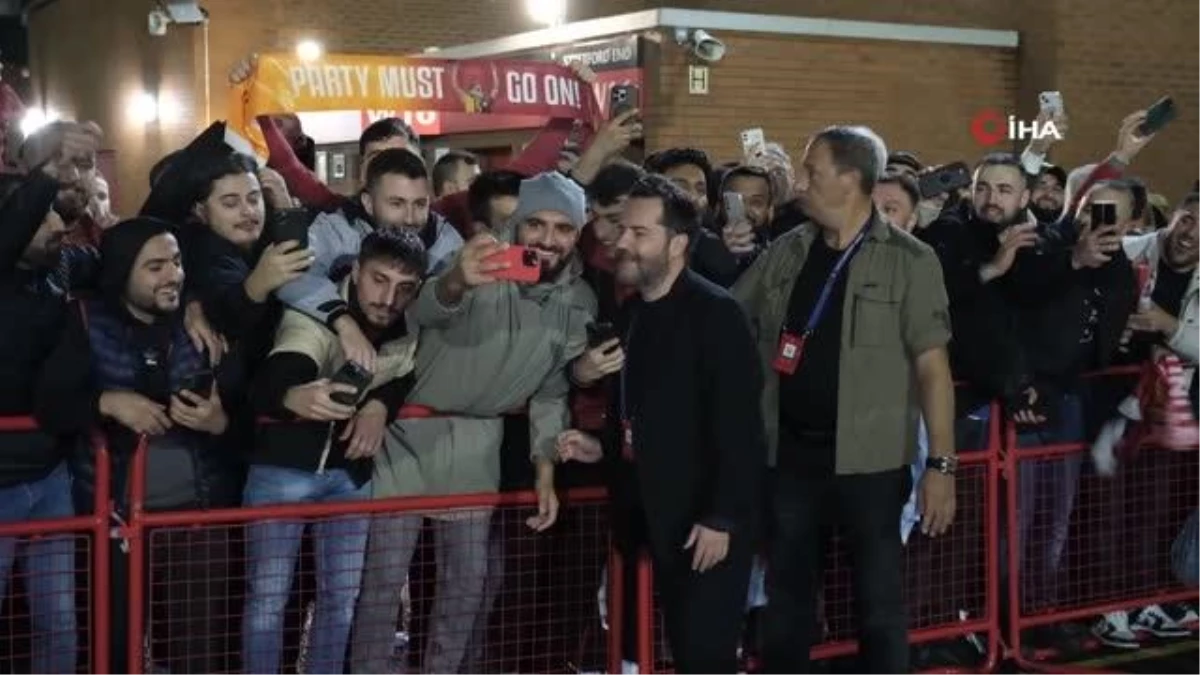 Galatasaray taraftarları Manchester\'da galibiyeti coşkuyla kutladı