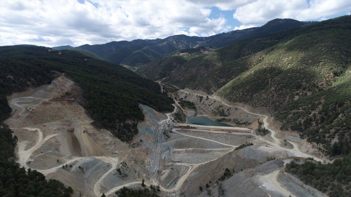 Kastamonu\'da Yüzde 90 Tamamlanan Akbük Barajı, 5 Bin 860 Dekar Araziye Can Suyu Olacak