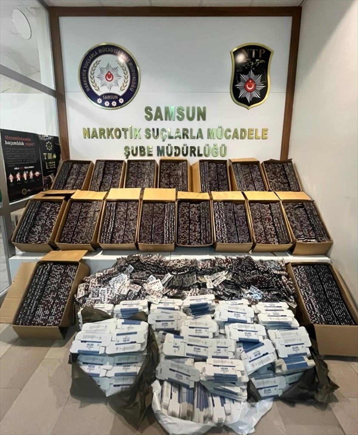 Samsun\'da 28 bin 340 adet makaron ele geçirildi