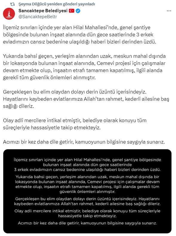 Sancaktepe Belediyesi, 3 çocuğun ölümüyle ilgili ihmal iddialarını reddetti