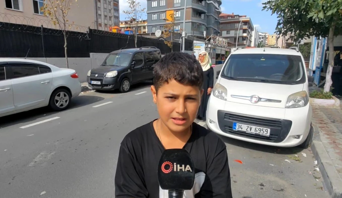Sultangazi\'de aracın el frenini çekip faciayı önleyen 13 yaşındaki çocuk o anları anlattı