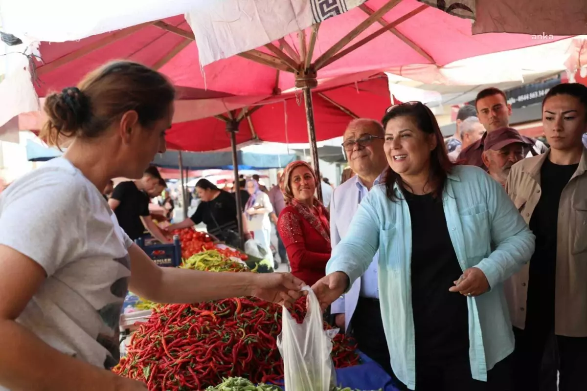 Aydın Büyükşehir Belediye Başkanı Çerçioğlu, Germencik Pazarcı Esnafını Ziyaret Etti