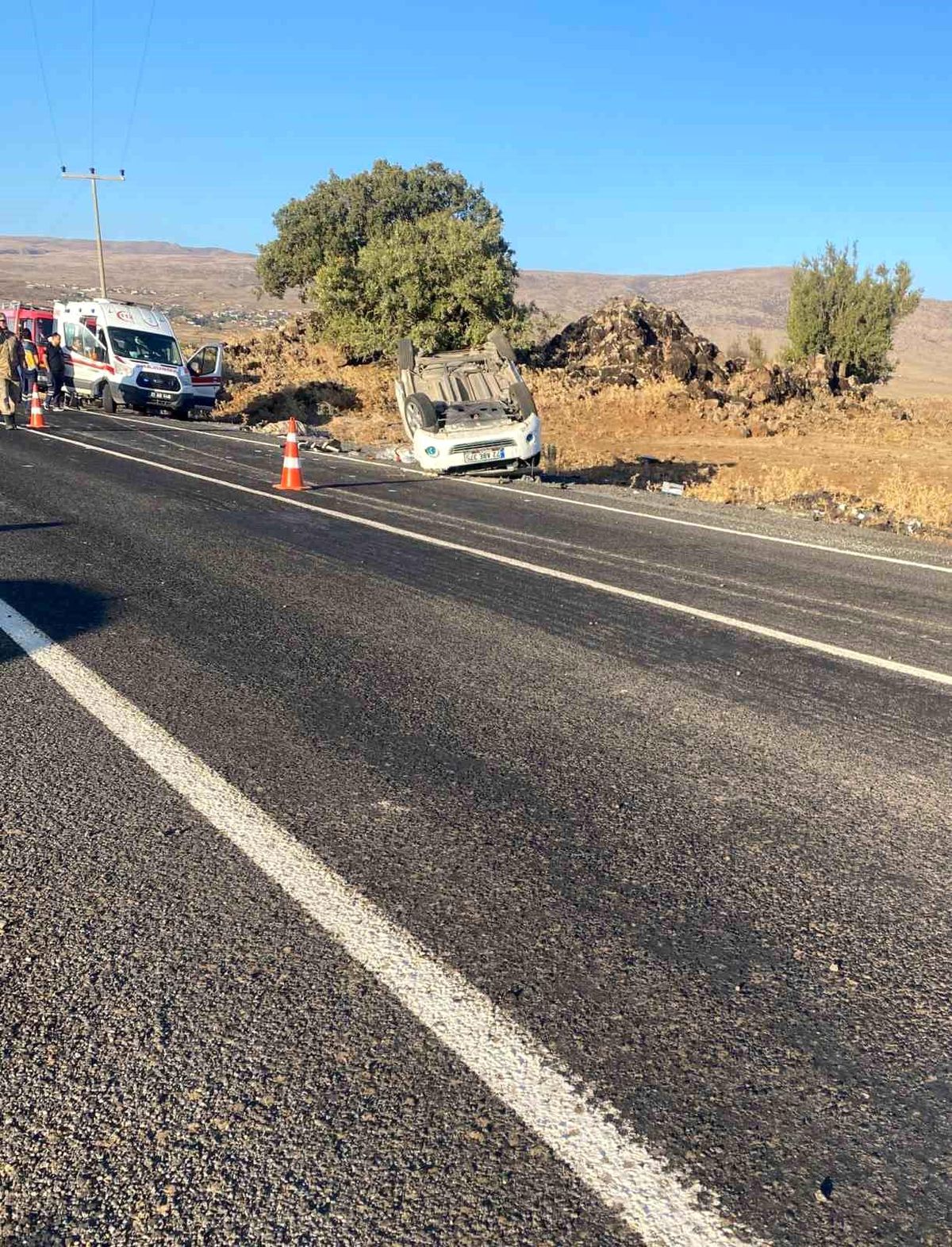 Diyarbakır\'da trafik kazası: 3 ölü, 2 yaralı