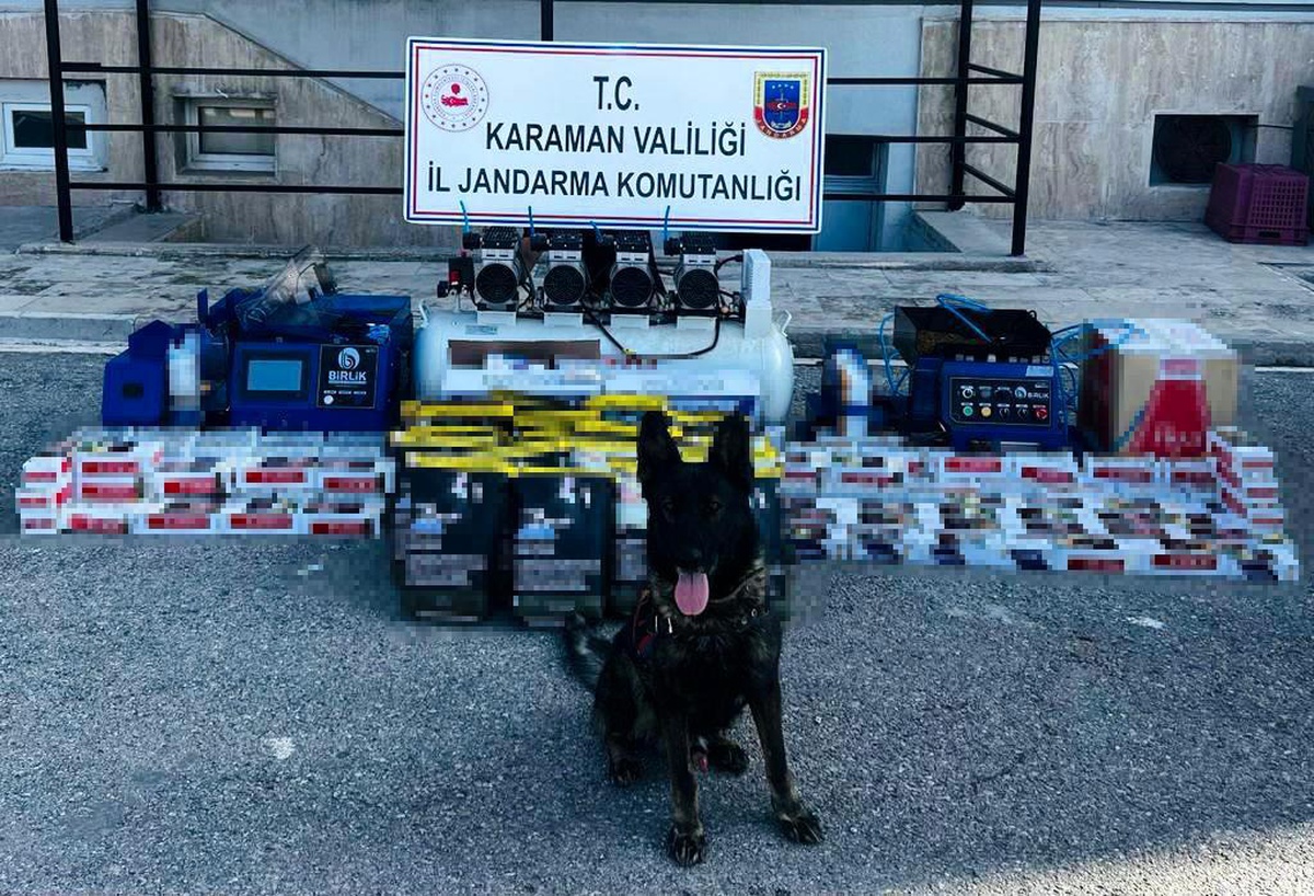 Karaman\'da Kaçak Makaron ve Tütün Ele Geçirildi