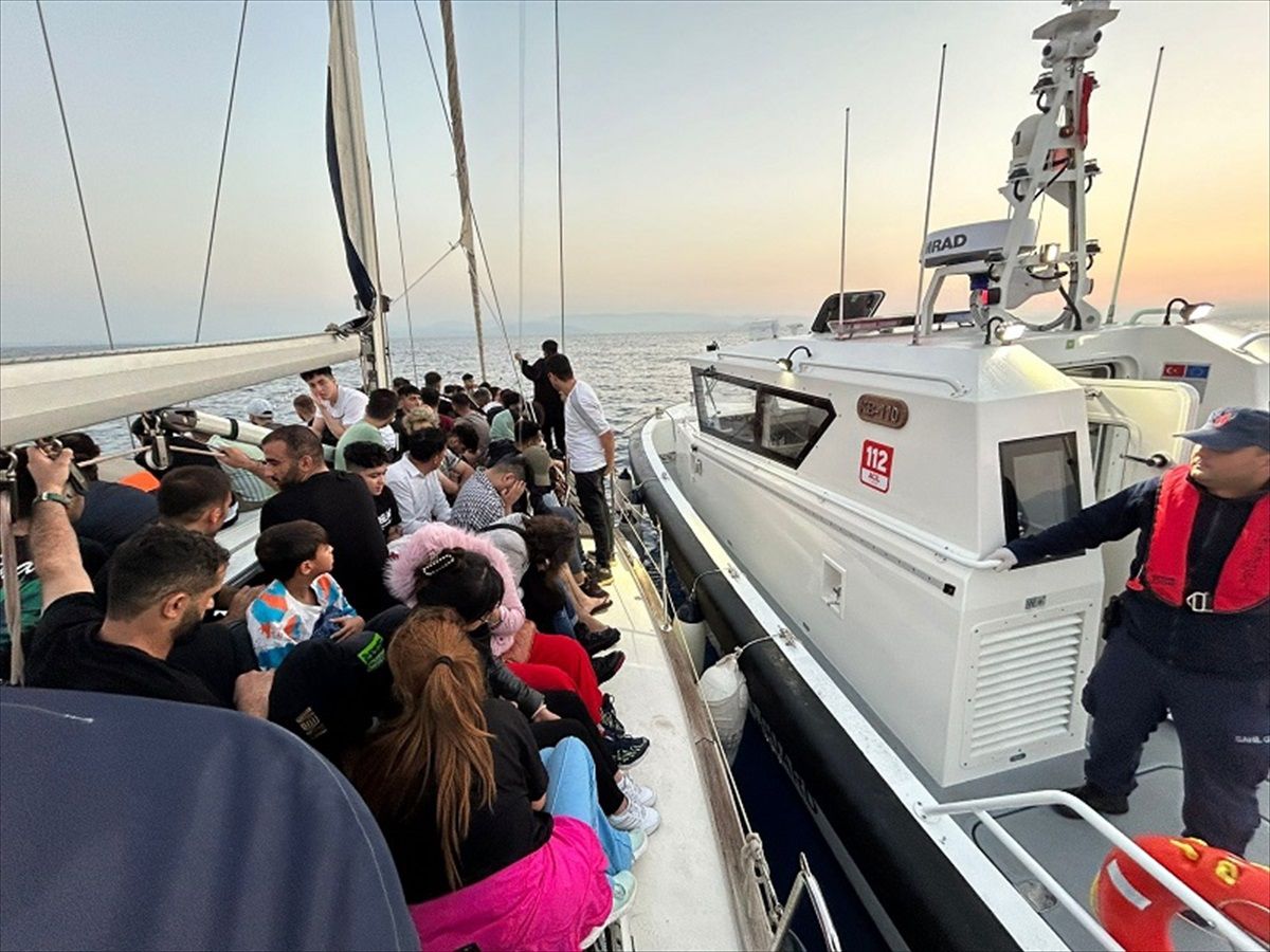 Bodrum\'da 78 düzensiz göçmen ve 2 göçmen kaçakçısı yakalandı