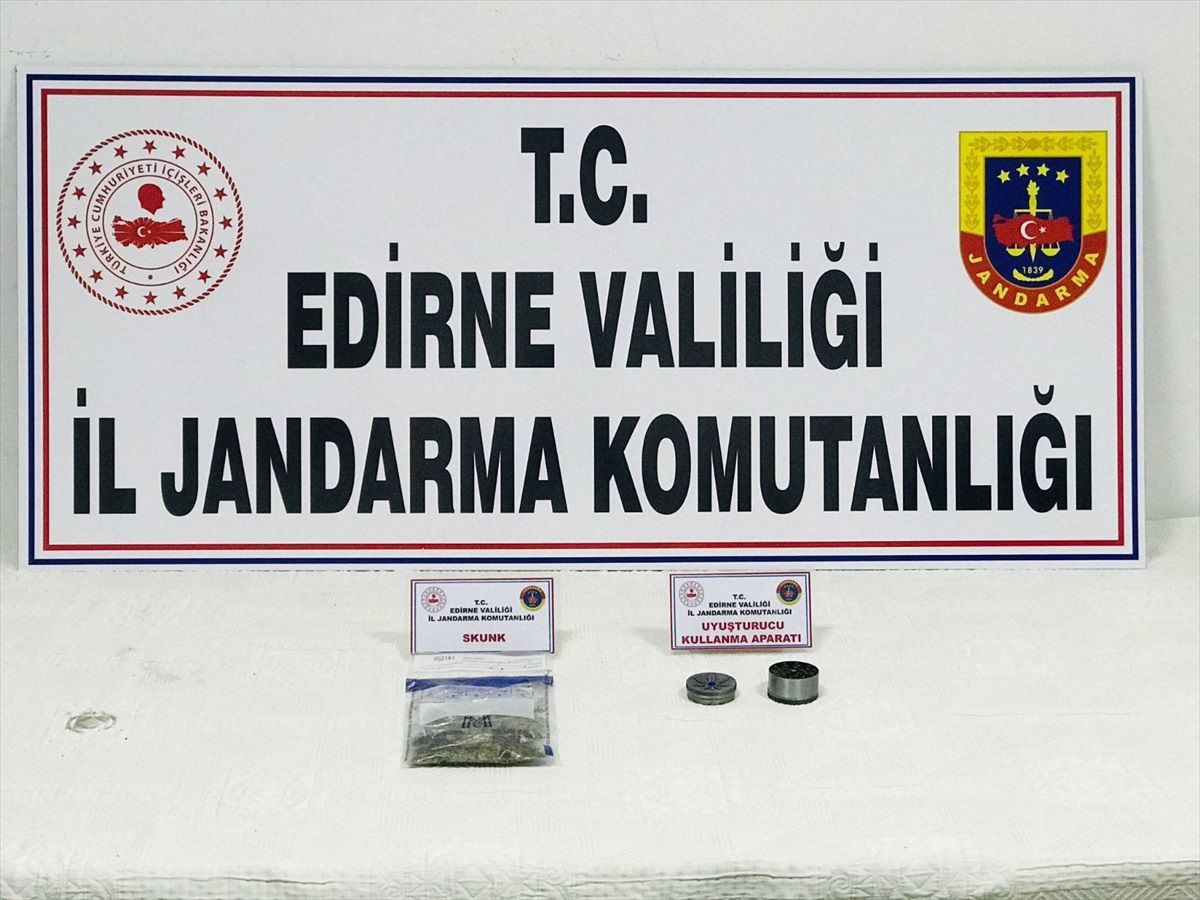 Edirne\'de 28 Gram Skunk Ele Geçirildi, Bir Şüpheli Gözaltına Alındı