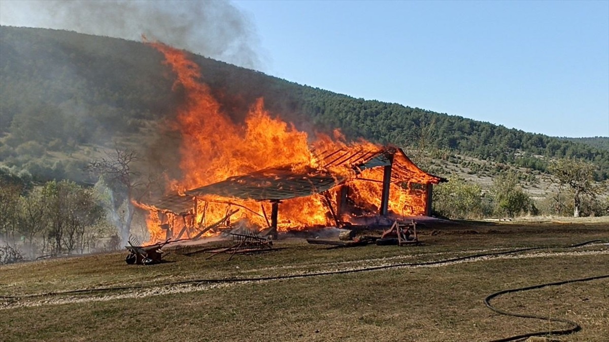 Karabük\'ün Ovacık ilçesinde yangın çıktı