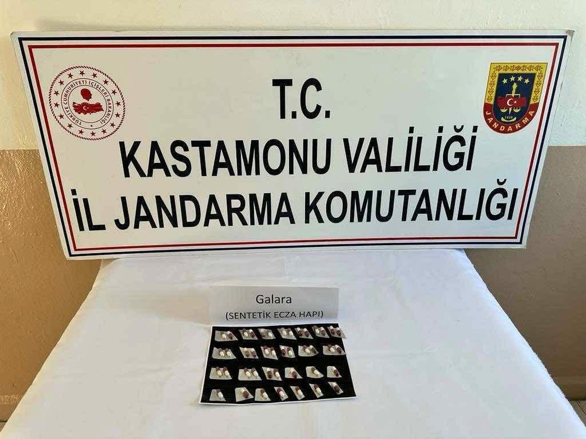 Kastamonu\'da sentetik ecza hap ele geçirildi
