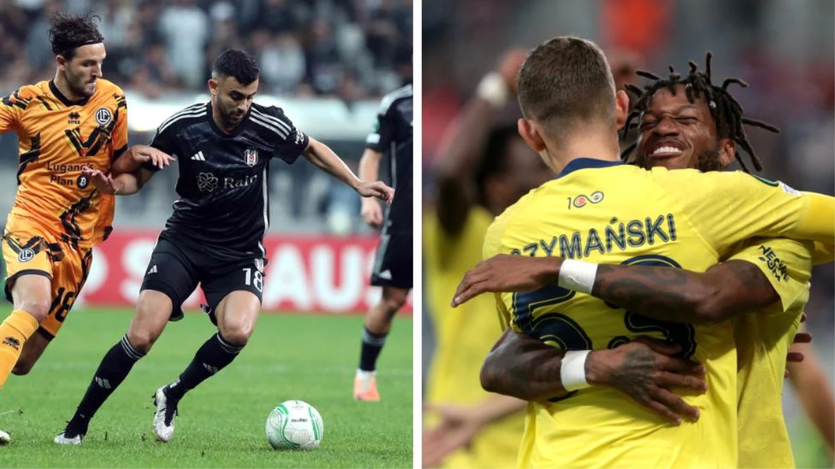 Beşiktaş ve Fenerbahçe UEFA Avrupa Konferans Ligi\'nde ikinci maçlarına çıkıyor