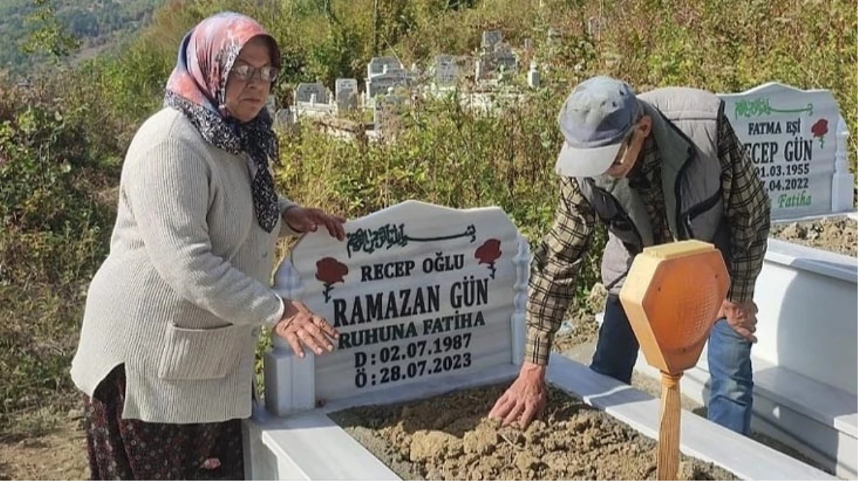 Dua etmeye giden anne, oğlunun mezarının açıldığını görünce yığılıp kaldı 