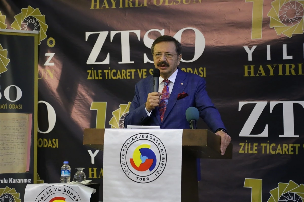 TOBB Başkanı Hisarcıklıoğlu, Zile TSO\'nun 100. kuruluş yıl dönümü etkinliğine katıldı