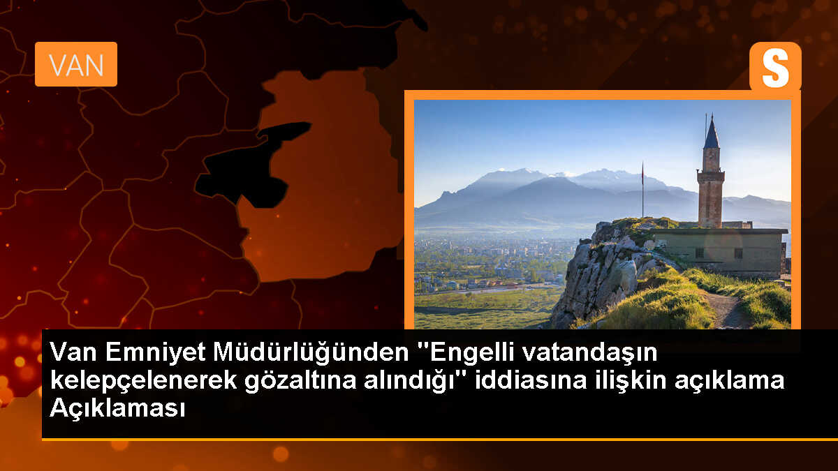 Engelli Vatandaşın Kelepçelenerek Gözaltına Alındığı İddiası