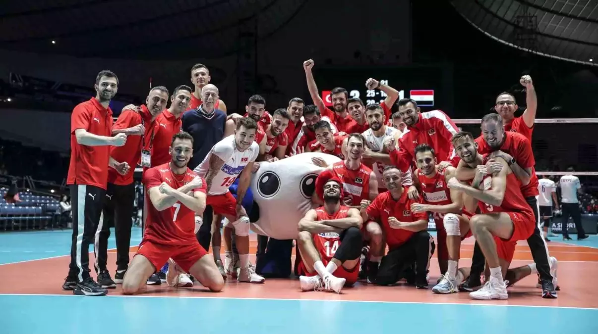 A Milli Erkek Voleybol Takımı, Mısır\'ı mağlup etti