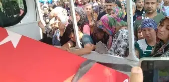 Kazada hayatını kaybeden uzman çavuş kızının gözyaşlarıyla son yolculuğuna uğurlandı