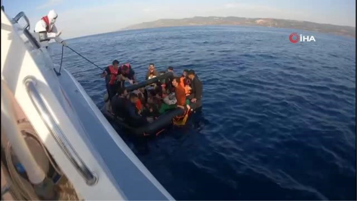 Çanakkale\'de Sahil Güvenlik ekipleri 69 kaçak göçmen yakaladı