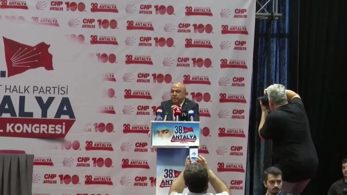 CHP Antalya 38\'inci Olağan İl Kongresi Başladı