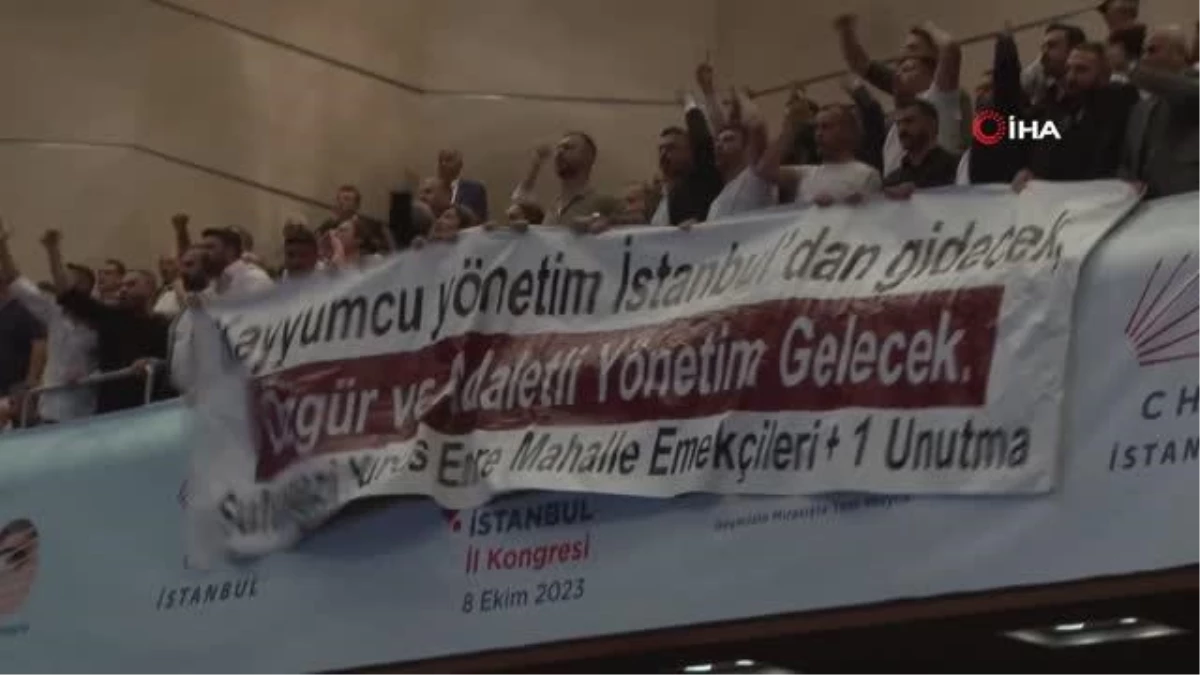 CHP İstanbul İl Kongresi\'nde Kaftancıoğlu yuhalandı