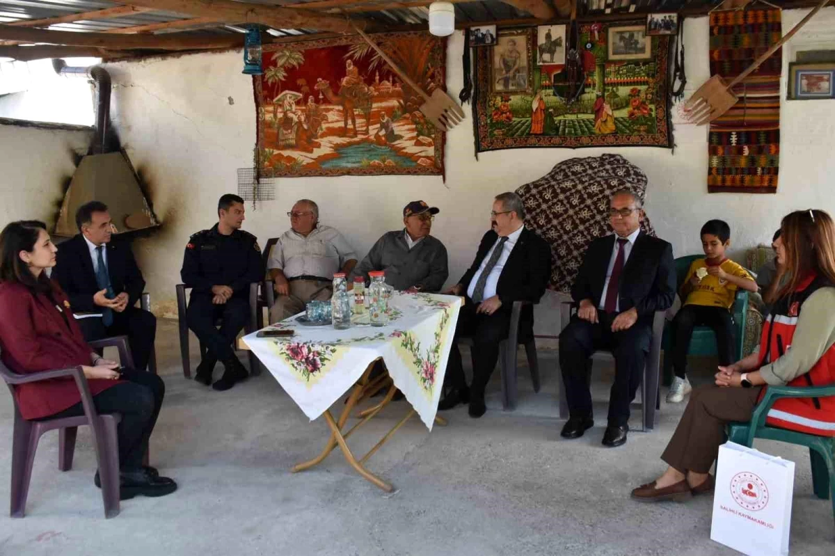 Kaymakam Sağlam, Kıbrıs gazisini evinde ziyaret etti