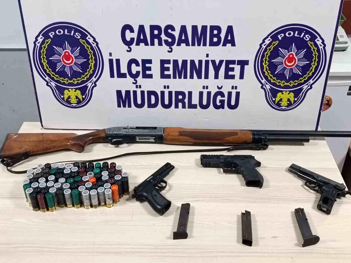 Samsun\'da Sosyal Medyada Silahla Ateş Açan Şahıs Yakalandı