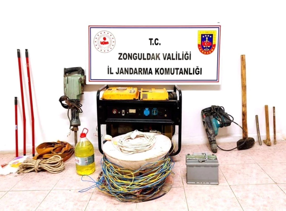 Zonguldak\'ta Kaçak Kazı Yapan 7 Şahıs Yakalandı