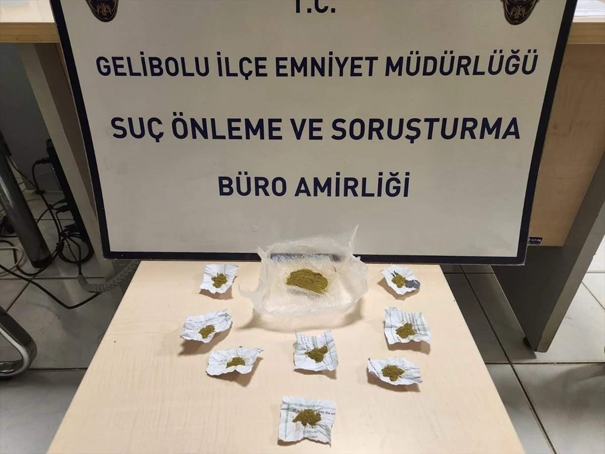Gelibolu\'da Uyuşturucu Operasyonu: 1 Tutuklama