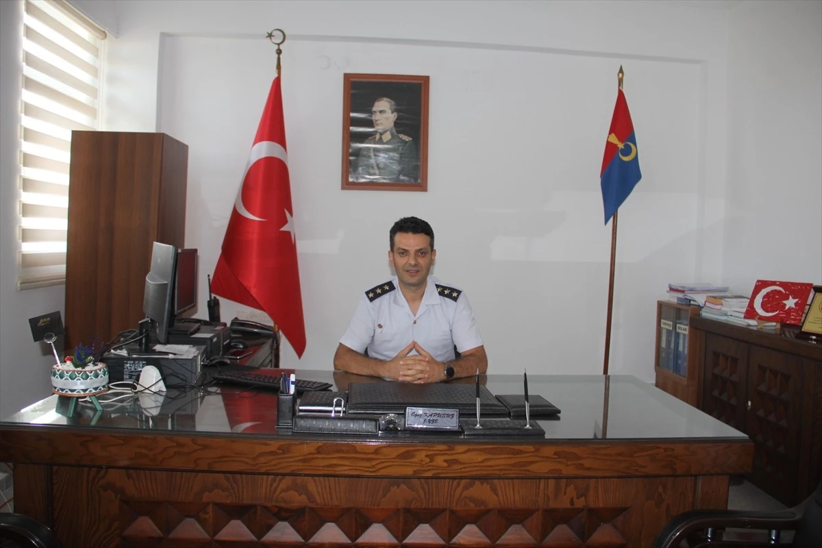 Datça İlçe Jandarma Komutanlığına atanan Oğuz Kapusuz, göreve başladı