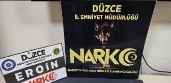 Düzce'de 1 Kilo 5 Gram Eroin Ele Geçirildi, 3 Şüpheli Tutuklandı