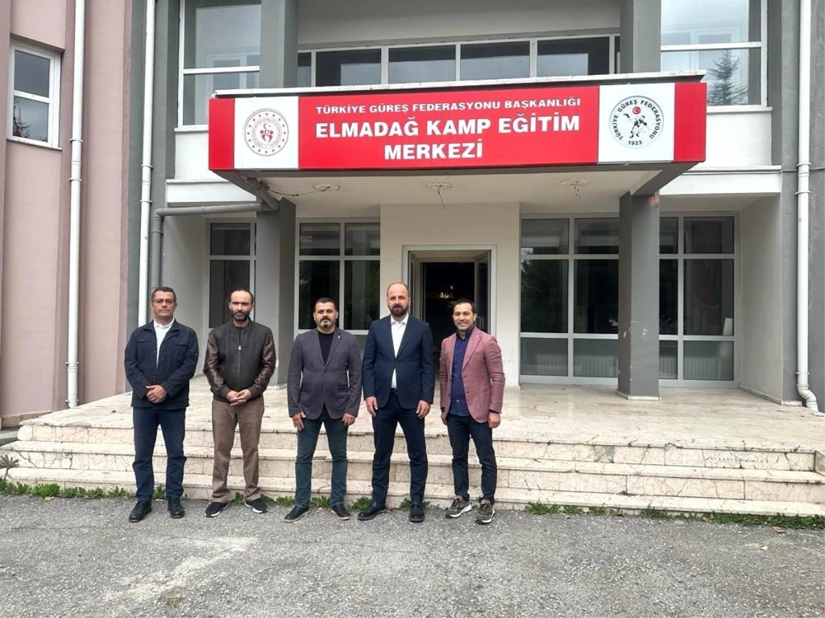 Türkiye Güreş Federasyonu Başkanı Şeref Eroğlu Elmadağ Kamp ve Eğitim Merkezi\'nde incelemelerde bulundu