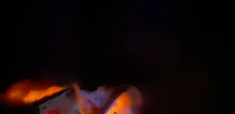 Kars'ın Arpaçay ilçesindeki Kütük Ev'de çıkan yangın söndürüldü